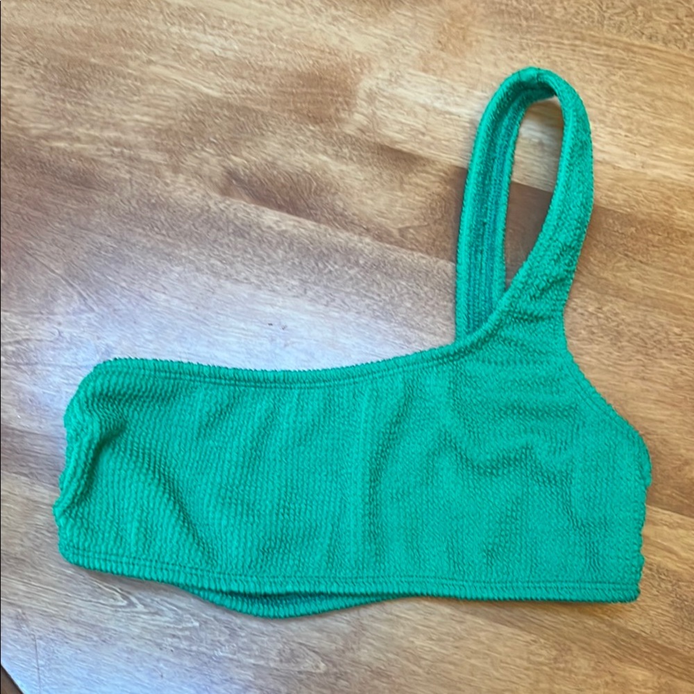 Good American Green Bikini Top